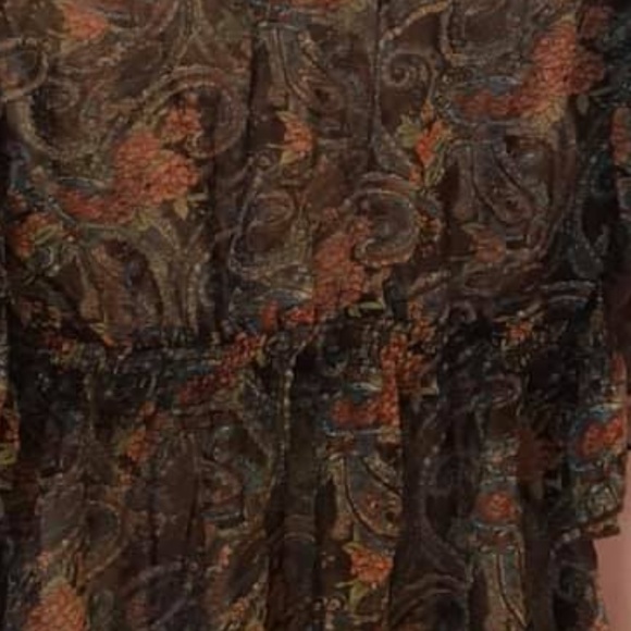 Paisley Flowered Dressy Blouse - Picture 3 of 3